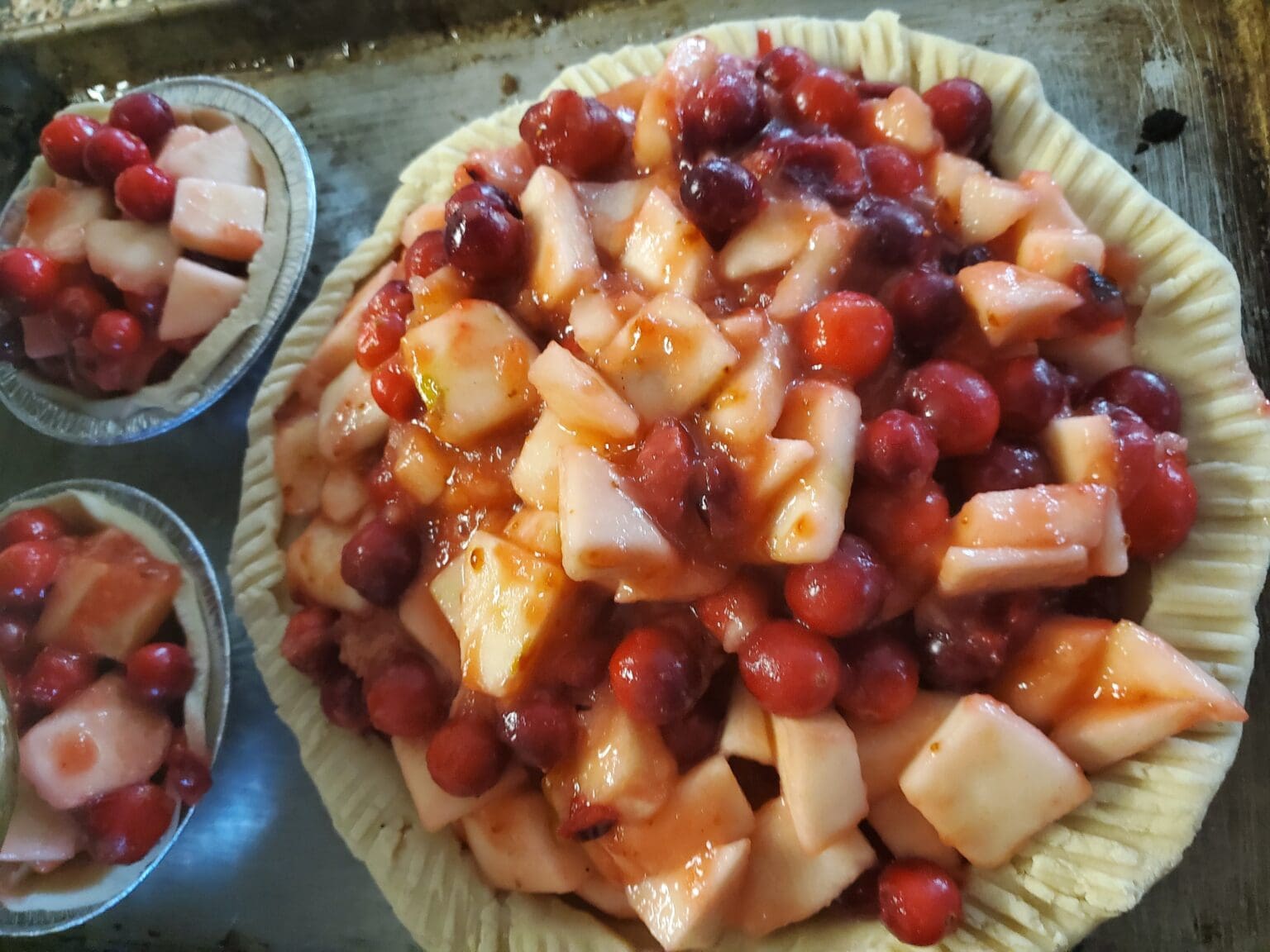 Maine Apple Cranberry Streusel Pie - Image 1